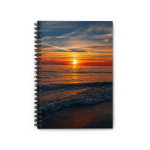 Bowman Beach Glistening Sunset | Spiral Notebook