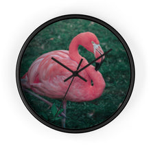 Load image into Gallery viewer, Tropical Flamingo Stance | Wall Clock