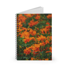 Load image into Gallery viewer, Wild Orange Flora | Spiral Notebook