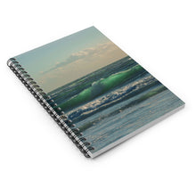 Load image into Gallery viewer, Sunlight Through the Waves | Spiral Notebook