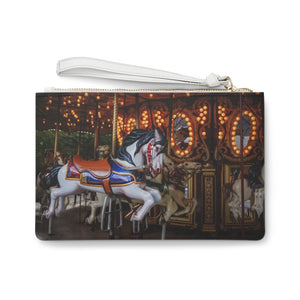 Coney Island Carousel Horses | Clutch Bag