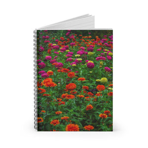 Colorful Zinnias | Spiral Notebook