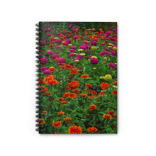 Load image into Gallery viewer, Colorful Zinnias | Spiral Notebook
