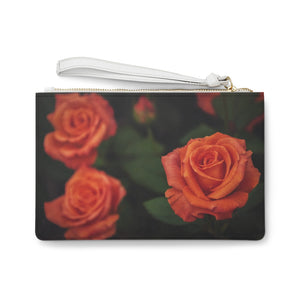 Remarkable Orange Rose | Clutch Bag