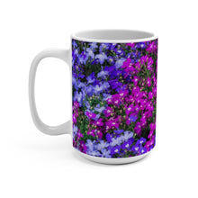 Load image into Gallery viewer, Shades of Purple Turn to Blue | White Mug 15oz