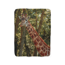 Load image into Gallery viewer, Majestic Giraffe | Sherpa Fleece Blanket