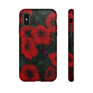Deep Red Petunias | Phone Case