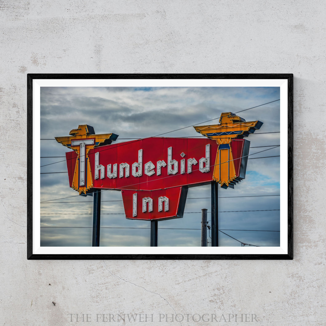 Cloudy Skies Over Thunderbird Inn