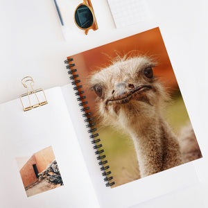 Judgemental Ostrich | Spiral Notebook