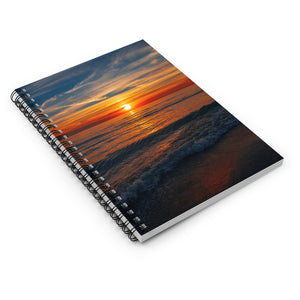 Bowman Beach Glistening Sunset | Spiral Notebook