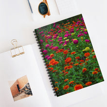 Load image into Gallery viewer, Colorful Zinnias | Spiral Notebook