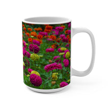 Load image into Gallery viewer, Colorful Zinnias | White Mug 15oz